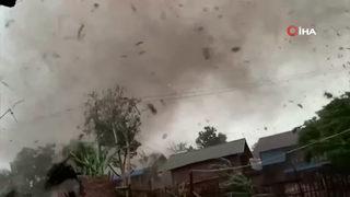 Myanmar’da hortum felaketi! Dehşete düşüren anlar böyle görüntülendi
