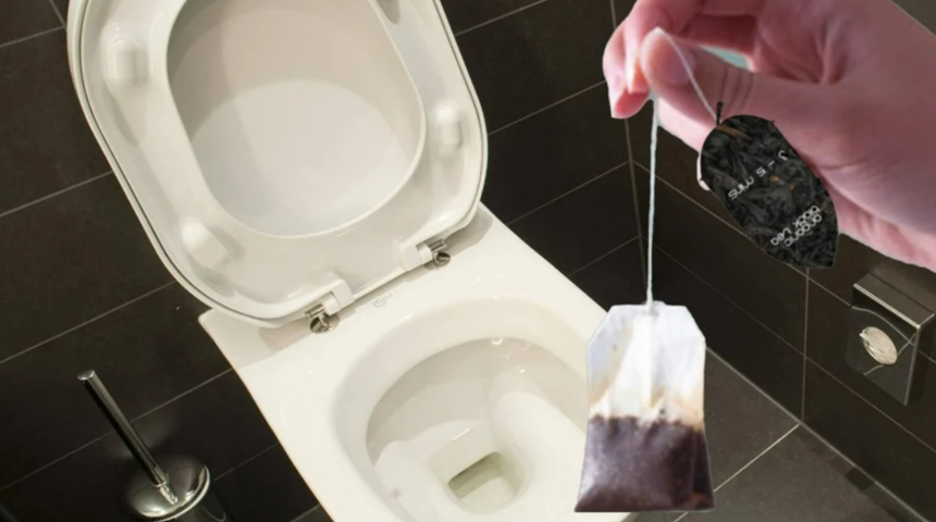 &Ccedil;ay poşetini klozete atınca olacaklara inanamayacaksınız! Anında etki sağlıyor