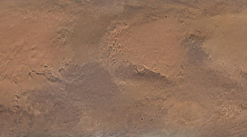 Çin yayınladı! İşte Mars yüzeyinin küresel panoramik fotoğrafları...