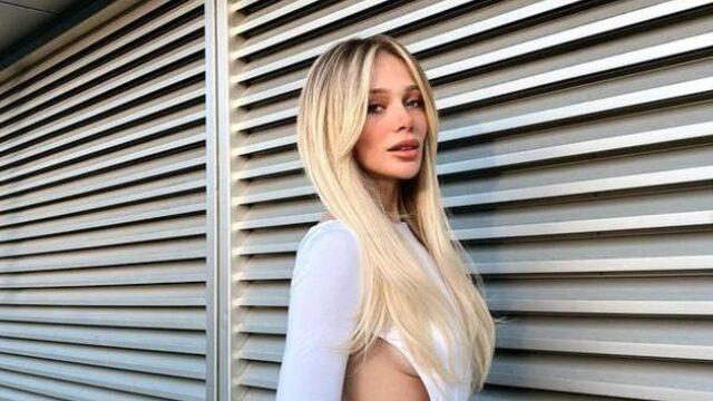 Deri tulum giyen TikTok fenomeni Yaren Alaca göğüs dekolteli poz verdi! 