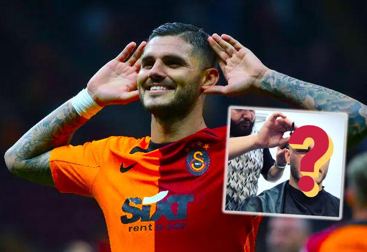 Galatasaray'ın golcüsü Mauro Icardi, Beşiktaş derbisi öncesi saçlarını ...