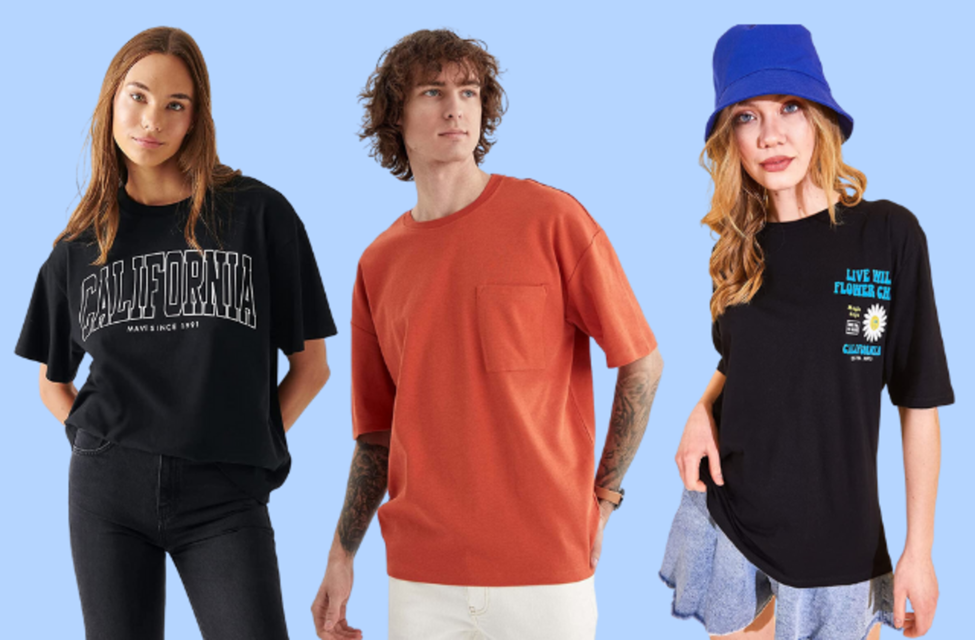 Üstünüzden çıkarmak istemeyeceğiniz rahat ve şık oversize tişörtler