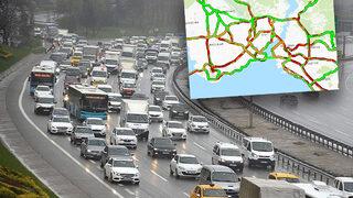 Yağmur, İstanbul'da hayatı felç etti! Yoğunluk yüzde 76'ya ulaştı