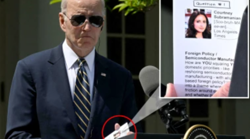 Adaylığını açıklayan Joe Biden yakayı fena ele verdi! Elindeki kağıtta yazanlar ülkeyi karıştırdı