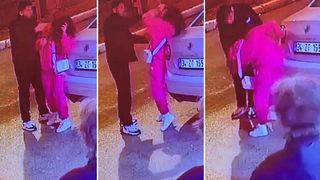 Eski sevgili dehşeti kamerada! Genç kızı sokakta tekme tokat dövdü