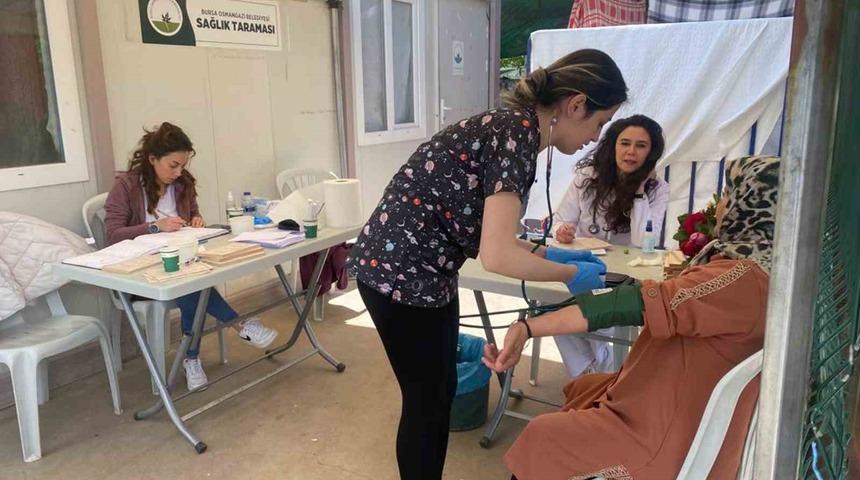 Osmangazi’den deprem bölgesinde sağlık taraması