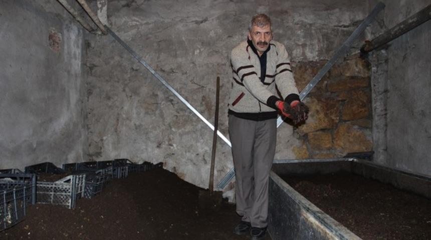 G&ouml;renler inanamıyor! Evinde y&uuml;z binlerce solucan besliyor!