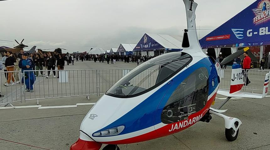 İlk kez gösterildi! Jandarma envanterine yeni katılan 'Cayrokopter'e büyük ilgi