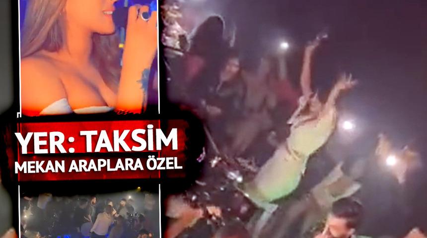 Taksim'de Araplara özel gece kulüplerinde dikkat çeken anlar! Sosyal medyada gündem oldu: İçerisi tıklım tıklım