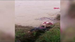 Yer: Trabzon... Düştüğü derede mahsur kaldı, çevredeki vatandaşlar tarafından kurtarıldı! O anlar kamerada