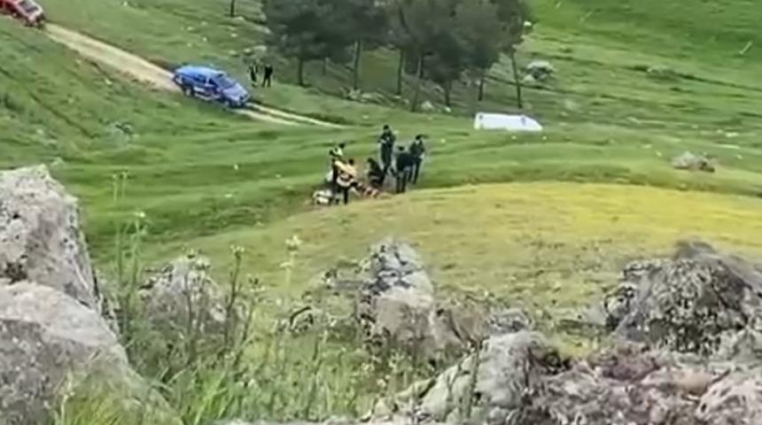 Manzara izlerken uçurumdan yuvarlandı!
