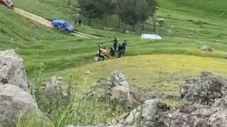 Manzara izlerken uçurumdan yuvarlandı!