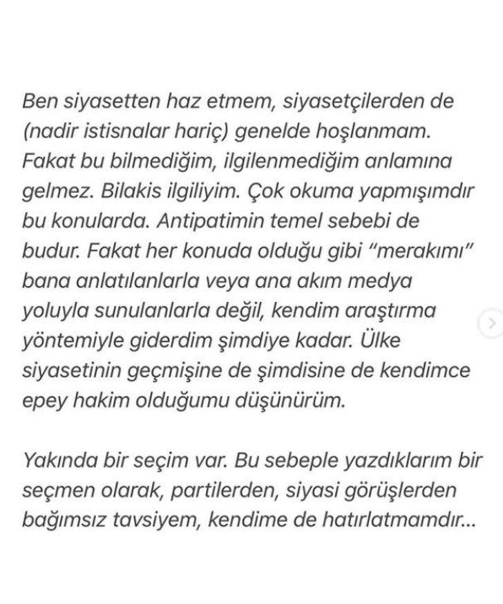 Volkan Demirel'in eşi Zeynep Sever paylaştı: "Kime oy vereceğini sen bilirsin. Ben..." - Resim : 1