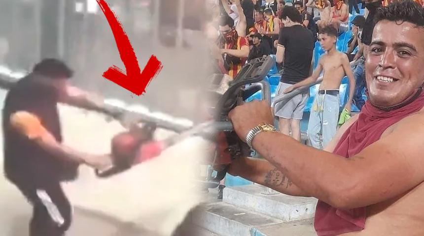 Afrika Şampiyonlar Ligi'nde görülmemiş olay! Maça elektrikli testereyle girdi, tribün demirlerini kesti