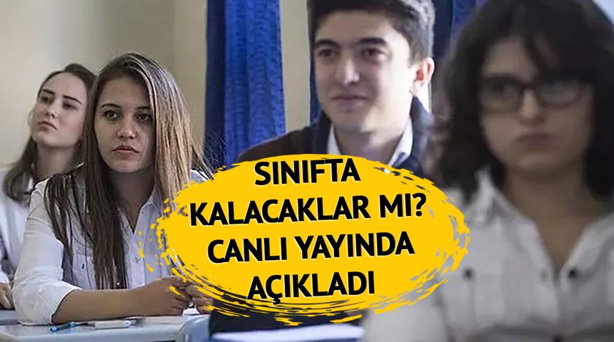 SON DAKİKA | Devamsızlıktan sınıfta kalma olacak mı? Bakan Özer canlı yayında "Muaf olacaklar" diyerek açıkladı: 12. sınıf öğrencileri...