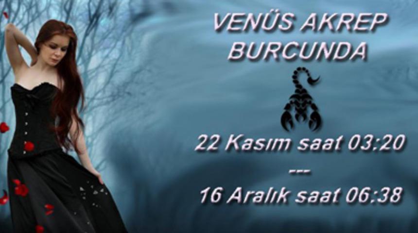 Ven&uuml;s Akrep Burcunda