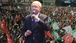 Kılıçdaroğlu'nun mitinginde dikkat çeken bayrak detayı: Yeşil Sol Parti ve CHP'liler...