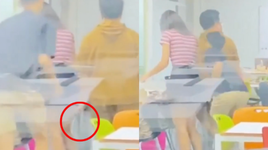 Sınıf arkadaşının etek altı fotoğraflarını çekerken suçüstü yakalandı! Bir anda ortalık karıştı