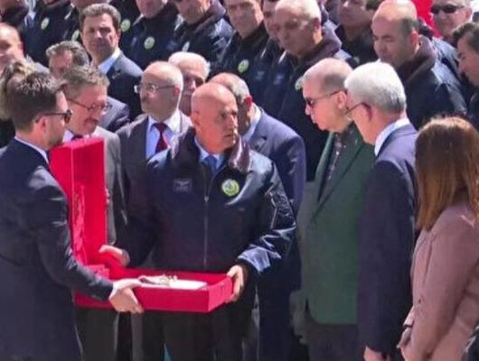 Cumhurbaşkanı Erdoğan yangın söndürme uçağı teslim törenine katıldı