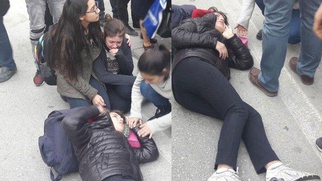 14 yaşındaki ortaokul öğrencisine araba çarptı! Arkadaşları başında ağladı