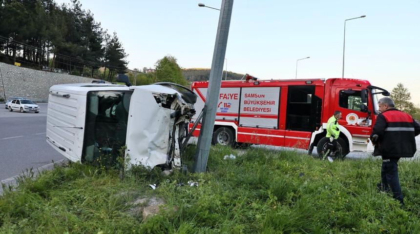 Samsun'daki trafik kazasında 3 kişi yaralandı