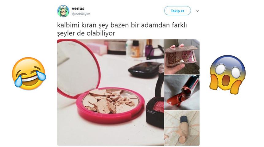 "&Ouml;pmiyim canım rujum Mac!" Makyajla ilgili atılmış gelmiş ge&ccedil;miş en komik tweetler