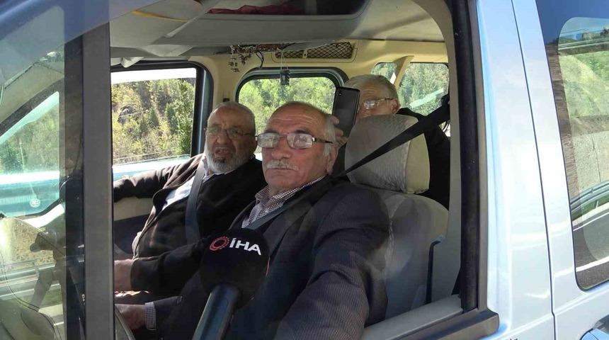 Açılışı gerçekleştirilen Zigana Tünelini kullanan vatandaşlar "Dağın çilesi bitti" dedi