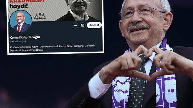 Profiline girenler gördüklerinde şaşırdı! Millet İttifakı'nın Cumhurbaşkanı Adayı Kemal Kılıçdaroğlu'nun Twitter hesabında dikkat çeken görüntü