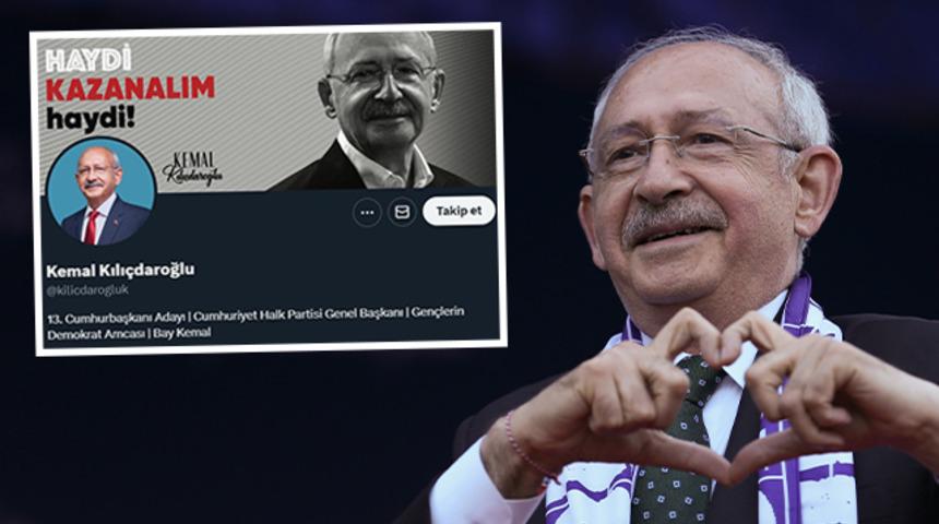 Profiline girenler gördüklerinde şaşırdı! Millet İttifakı'nın Cumhurbaşkanı Adayı Kemal Kılıçdaroğlu'nun Twitter hesabında dikkat çeken görüntü