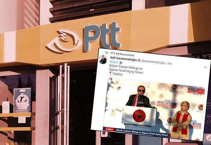 PTT'nin kurumsal hesabından AK Parti mitingi paylaşıldı, CHP'li Antmen isyan etti!