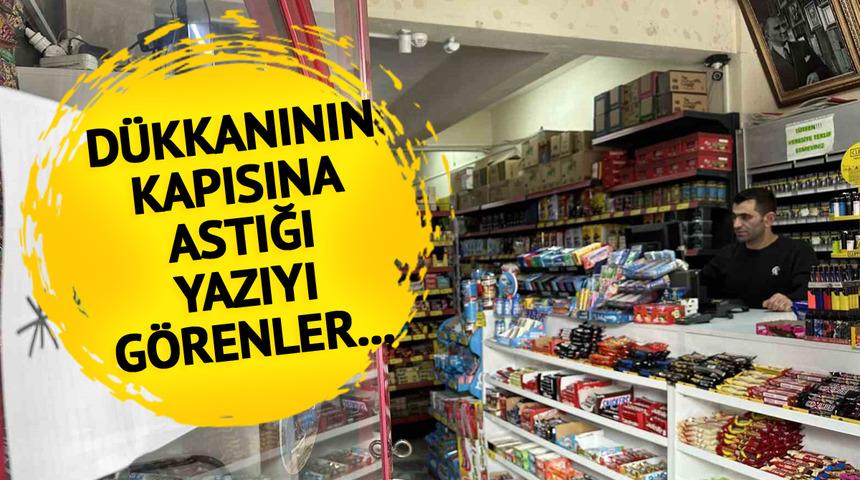 Dayanamayıp kaldırdı! Yerine... 'Daha çok para kazandırdığını düşünüyorum' Dükkanın kapısına astığı yazıyı görenler şaşırdı