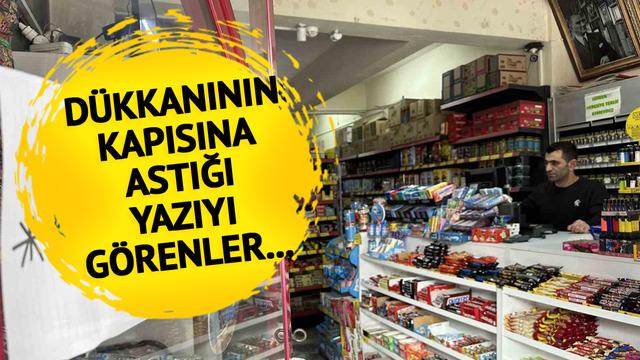 Dayanamayıp kaldırdı! Yerine... 'Daha çok para kazandırdığını düşünüyorum' Dükkanın kapısına astığı yazıyı görenler şaşırdı