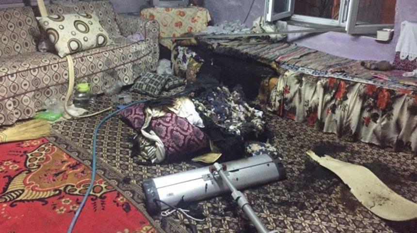 Çaresizliğin fotoğrafı! Felçli kadının üzerine elektrikli soba devrildi