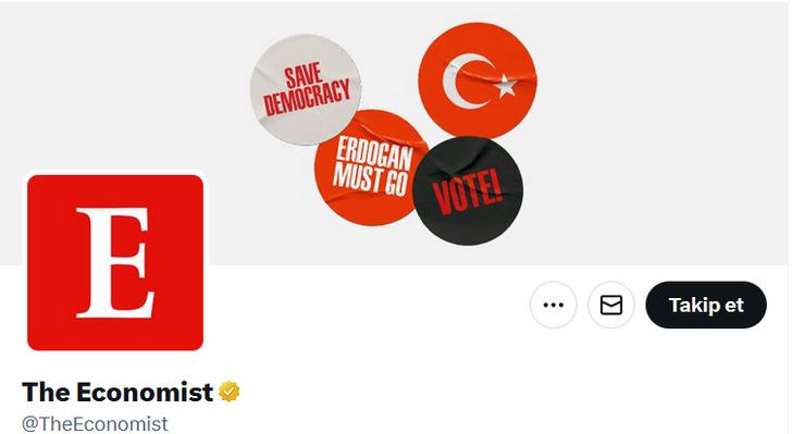 The Economist dergisinin Twitter kapak fotoğrafına AK Parti'den sert tepki
