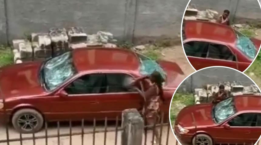 Kendisini aldatan kocasından öyle bir intikam aldı ki... Eline kaldırım taşını alıp arabasının camlarını parçaladı