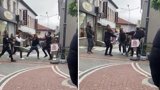 Polise yumruk attı, ortalık bir anda karıştı! O anlar kamerada