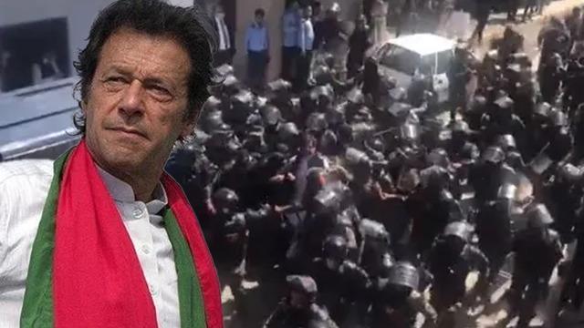 Dünya bu görüntüleri konuşuyor! Eski Pakistan Başbakanı İmran Han böyle gözaltına alındı