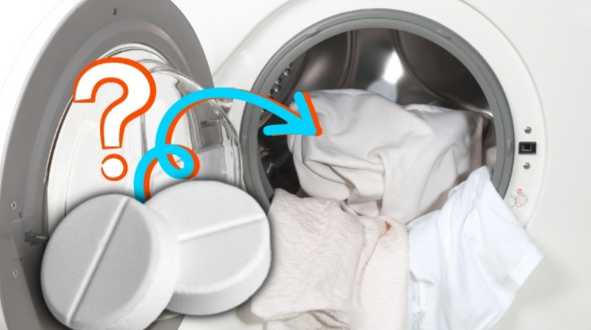 &Ccedil;amaşır makinesine aspirin atarak mucizelere tanık olun! Bir adet aspirin o sorunu k&ouml;kten &ccedil;&ouml;z&uuml;yor