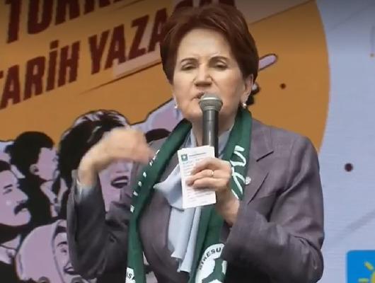 Akşener o pankarta ateş püskürdü: Ayıptır, ahlaksızlıktır!