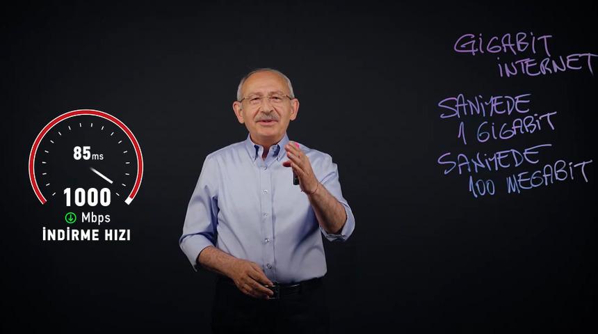 Kemal Kılıçdaroğlu dijital altyapı projesini açıkladı: Büyükşehirlerde saniyede 1 gigabit, kentlerde 100 megabit indirme hızına ulaşacağız