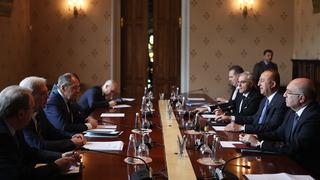 Moskova'daki kritik 4'lü zirve başladı! Bakan Çavuşoğlu mevkidaşlarıyla bir araya geldi