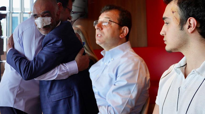 Erzurum'da çıkan olaylarda yaralanmışlardı! Ekrem İmamoğlu o vatandaşlarla bir araya geldi: "Durumları iyi, moralleri yüksek"