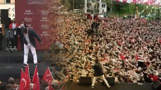 İmamoğlu'nun Rize mitinginde dikkat çeken anlar! Sosyal medyada hızla yayıldı: 'Müzik festivali gibi'
