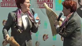 Miting sırasında görünce 'at bir tane' diyerek istedi: Bunları süpürgenin ucuyla süpüreceğiz 