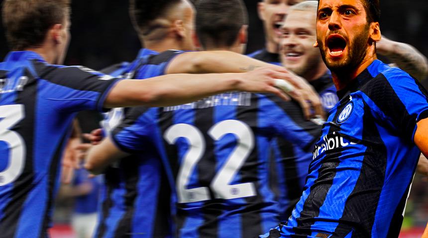 Şampiyonlar Ligi'ndeki İtalyan derbisinde kazanan Inter! Hakan Çalhanoğlu'ndan müthiş asist
