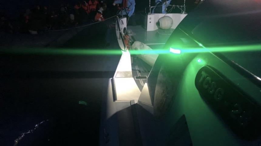 Yunan unsurlarınca ölüme terk edilen 46 kaçak göçmen kurtarıldı