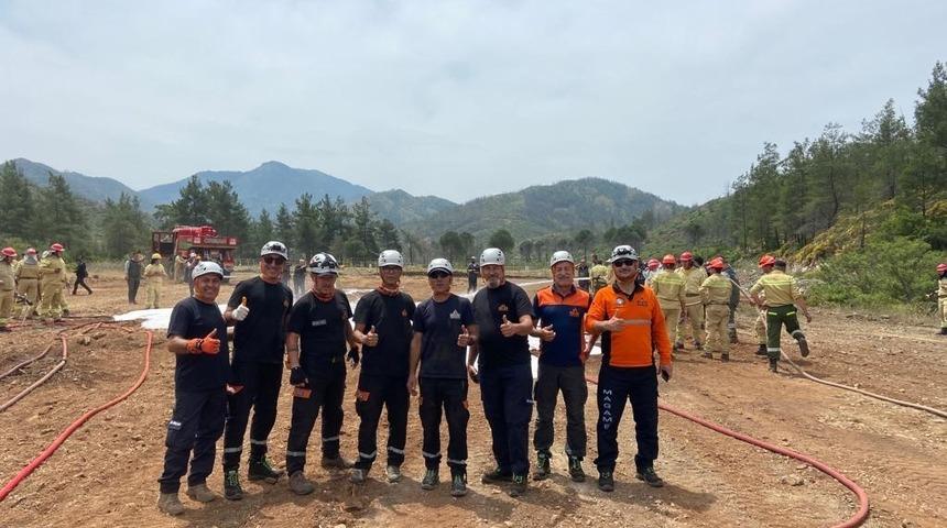 Datça’da yangın sezonu öncesi eğitimler devam ediyor