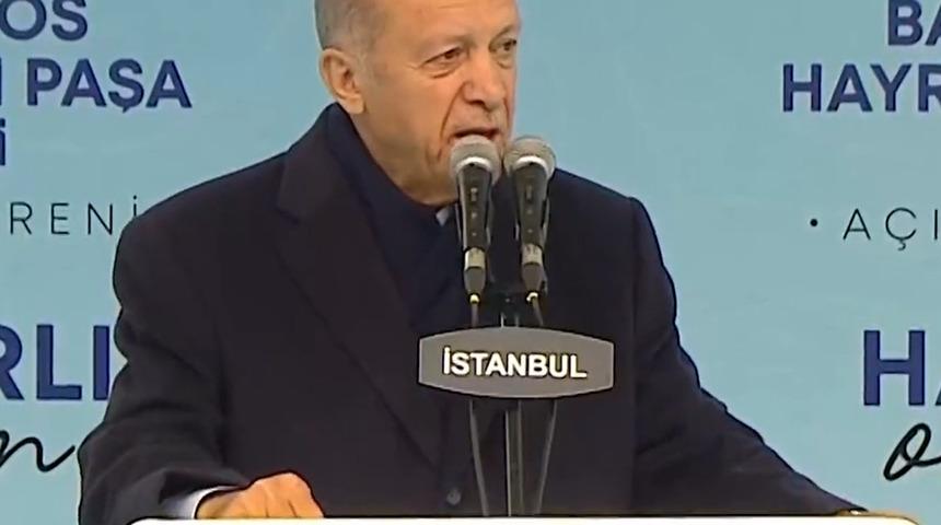 Cumhurbaşkanı Erdoğan, Barbaros Hayrettin Paşa Camii’nin açılışında konuştu