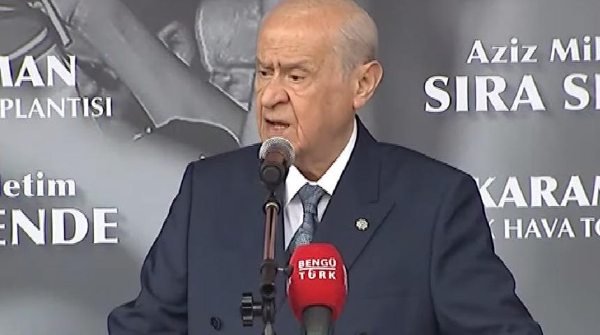 Bahçeli'den ABD ve AB'ye tepki! "Kim olursanız olun, Recep Tayyip Erdoğan'ı yedirtmeyiz"