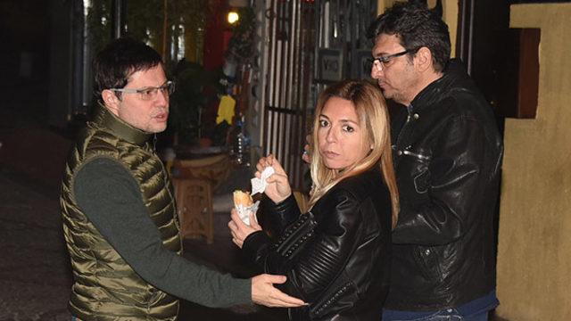 Mirkelam ile Aysen Sabancı'nın köfte ekmek keyfi